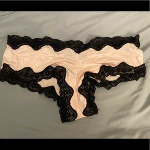 Victoria’s Secret Very Sexy Cheeky Pink and Black NWT